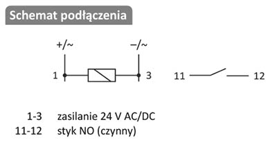 Schemat podłączania przekaźnika